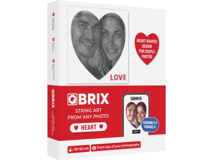 RingString Heart - vytvořte si obraz z nití podle fotky