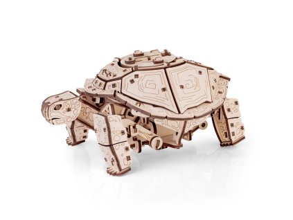 Dřevěná 3D stavebnice — chodící želva