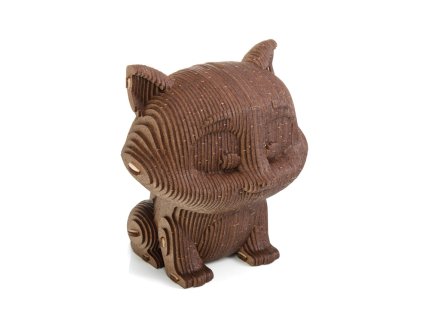 3D stavebnice kasička — kočka