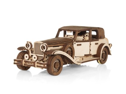 Dřevěná 3D stavebnice — retro auto Ferdinand