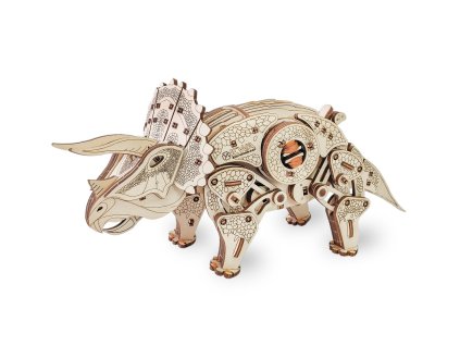 Dřevěná 3D stavebnice — Triceratops