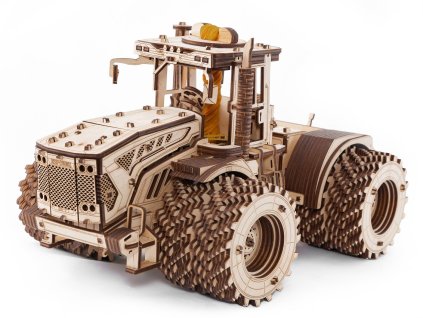 Dřevěná 3D stavebnice — Traktor Kirovets K-7M