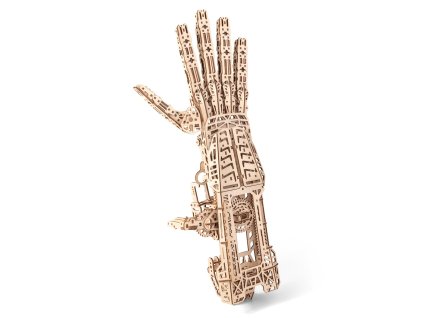Dřevěná 3D stavebnice — kybernetická ruka