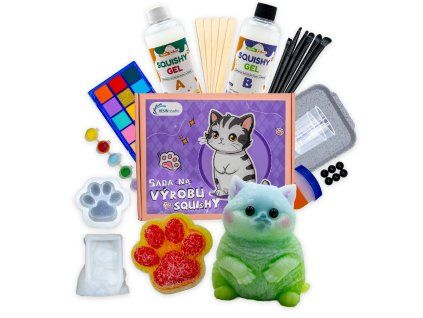 Taba Squishy DIY Making Kit - Maxi Cat With Paw