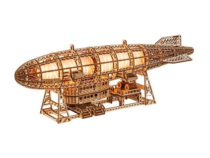 Dřevěná 3D stavebnice — Svítící Zeppelin