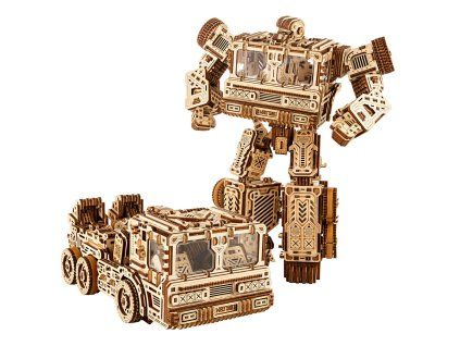 Dřevěná 3D stavebnice — Transformující robot Timbertron Ultima