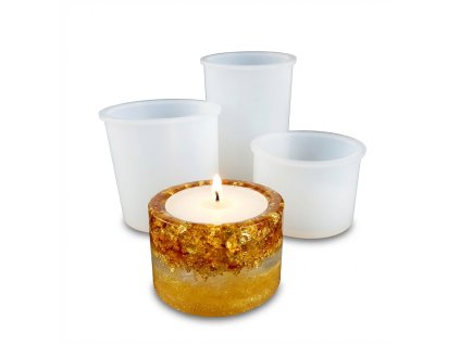 Silikonové formy – svícny kulaté