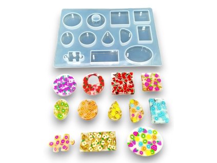 Silicone molds for epoxy resin - pendants and key rings