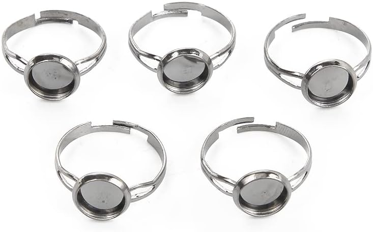 Kovové lůžko na prstýnek stříbrné Průměr: 10 mm