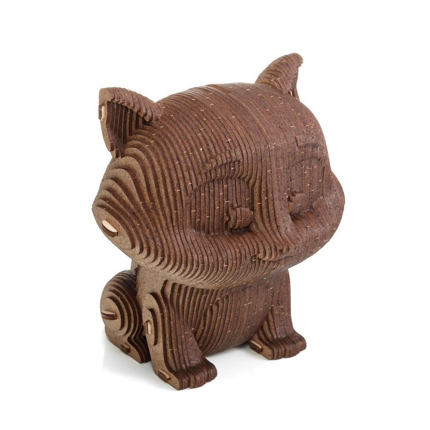 3D stavebnice kasička — kočka
