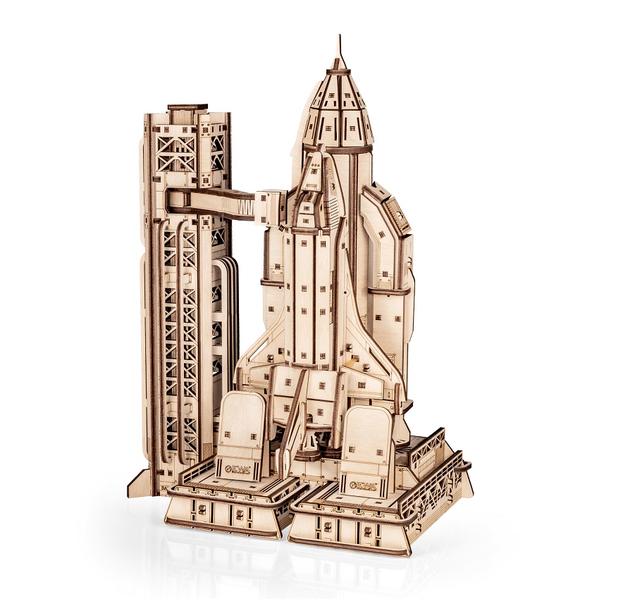 Dřevěná 3D stavebnice — Raketoplán