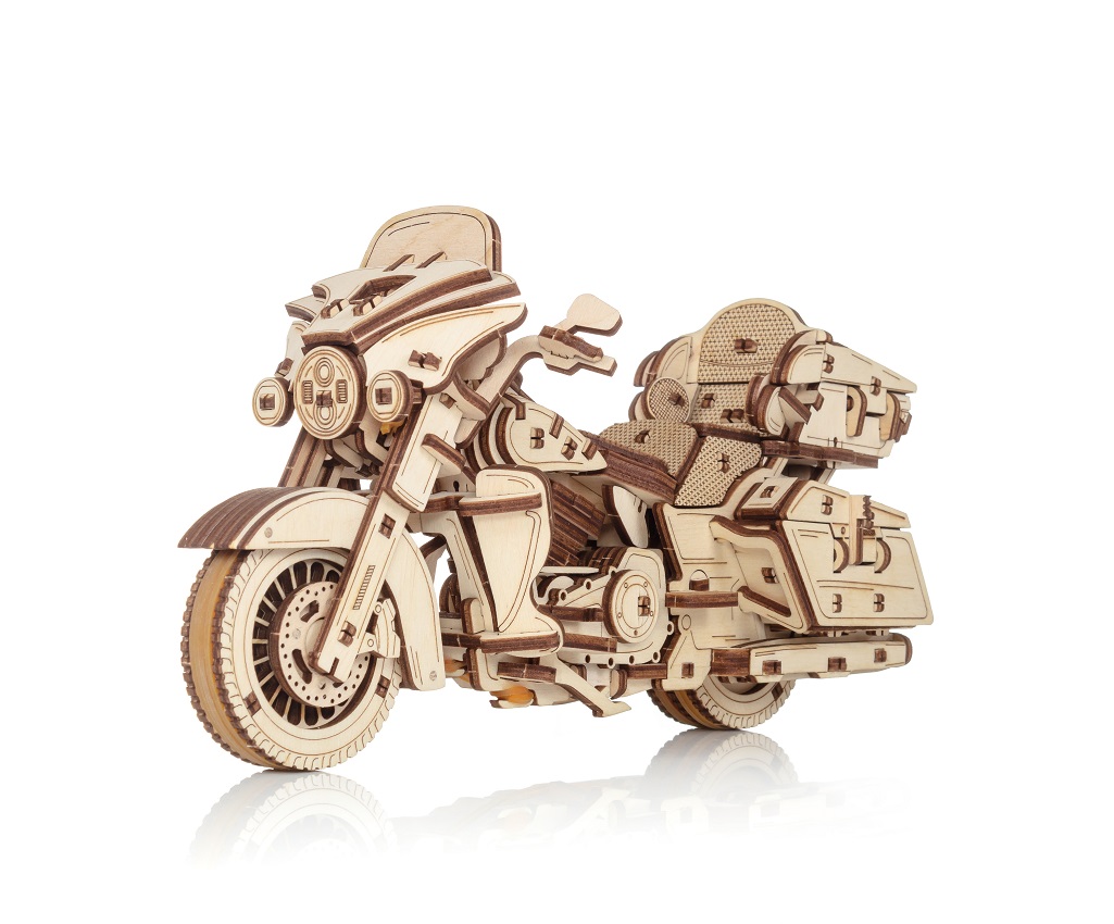 Dřevěná 3D stavebnice — motorka