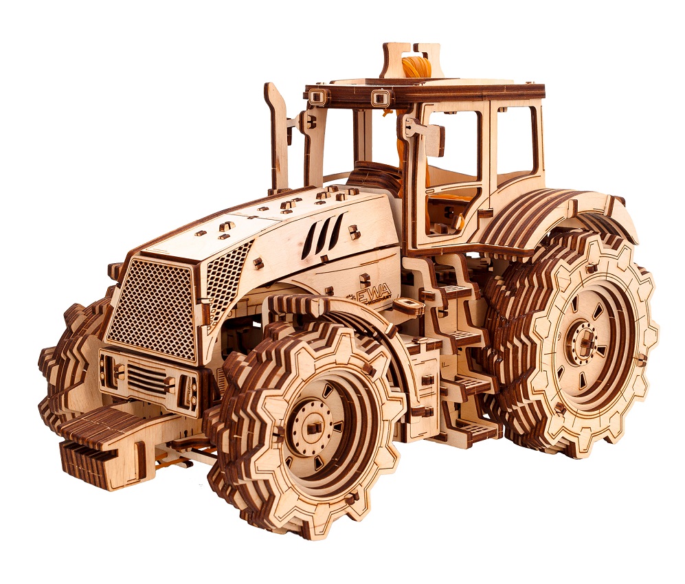Dřevěná 3D stavebnice — Traktor