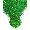 Holografické glitrové třpytky do pryskyřice 10 g – zelené