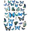 Sada nálepiek motýľov – viac druhov
