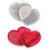 Silikonové formy – srdce (sada dvou podtácků)