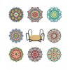 Diamond Painting – Mandala Coasters 8 pcs with Stand