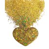Holografické glitrové třpytky do pryskyřice 10 g – zlaté