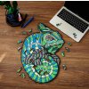 Dřevěné puzzle — chameleon