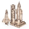 Dřevěná 3D stavebnice — Raketoplán