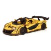Dřevěná 3D stavebnice —  závodní auto žluté