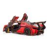 Dřevěná 3D stavebnice —  závodní auto červené