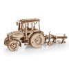 Dřevěná 3D stavebnice — traktor Belarus-82.3 s pluhem