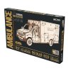 Dřevěná 3D stavebnice — ambulance