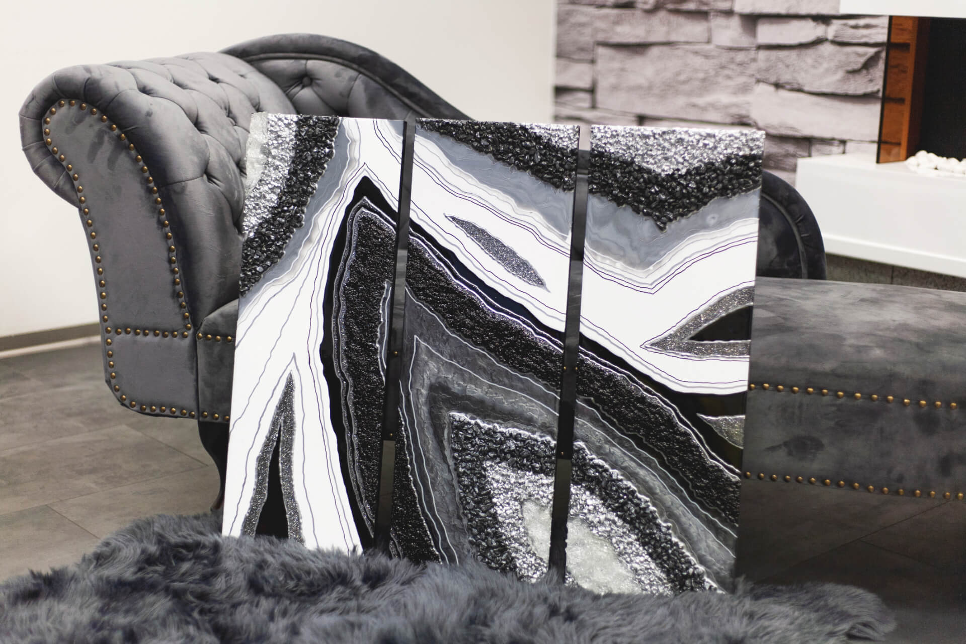 Geódy z krišťálovej živice