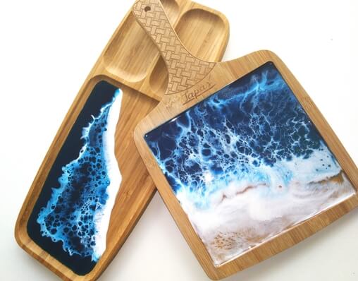 Aké povrchy a materiály je možné ozdobiť či ošetriť epoxidovou živicou?