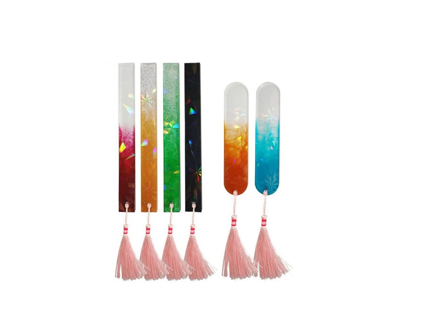 Pravítka a záložky z krišťálovej živice