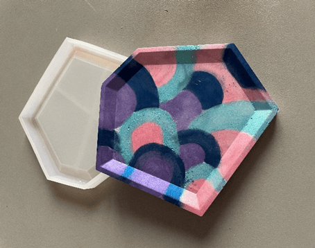 Zložitejšie vzory v minerálnej živici NatuResin