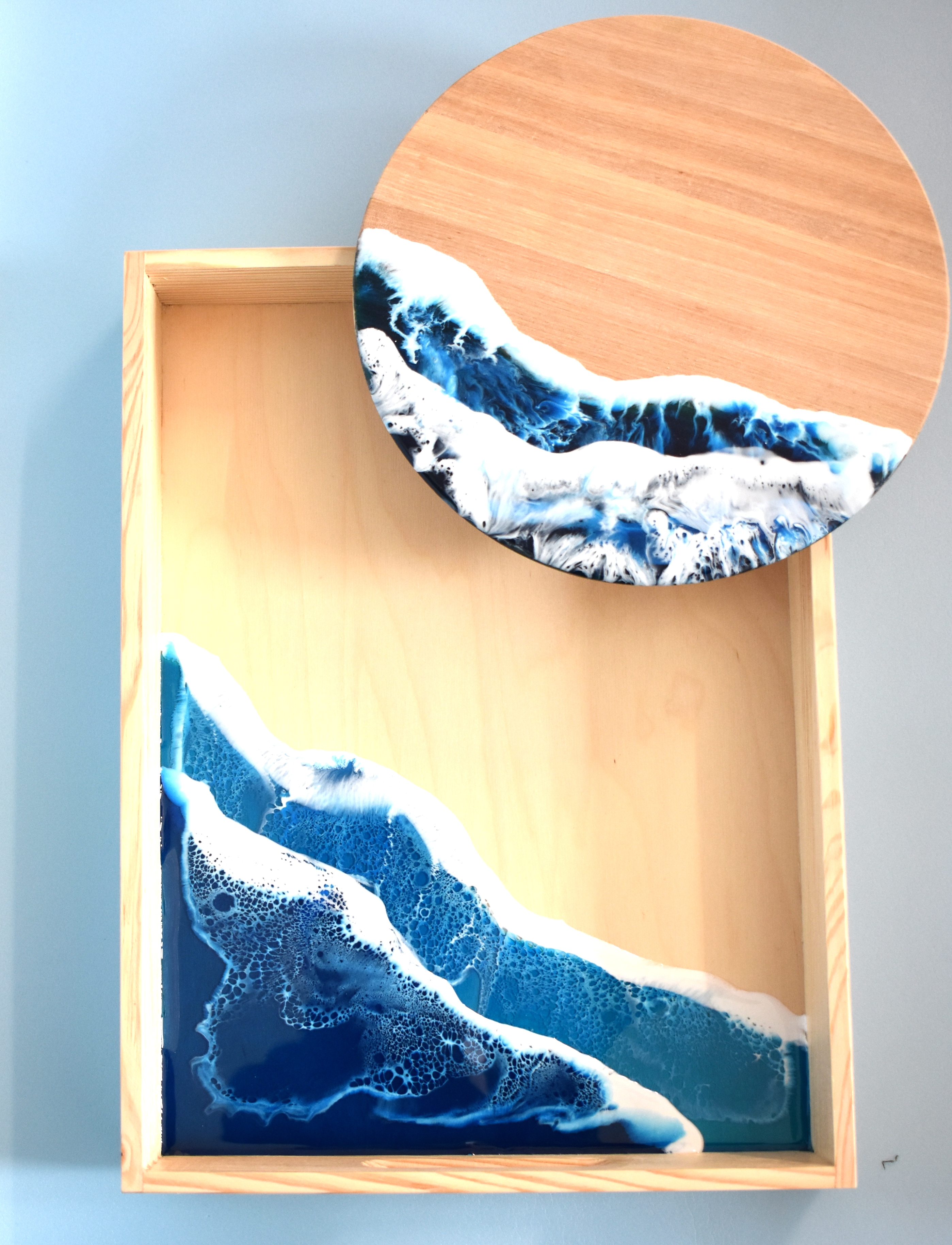 Zdobenie škatuliek a polotovarov z dreva