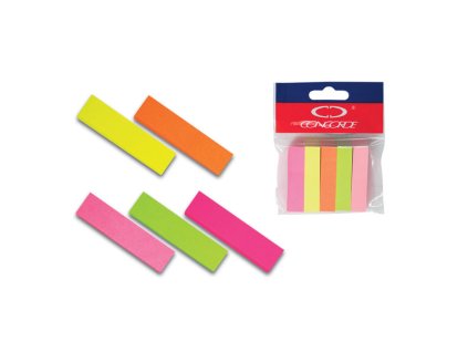 Index CONCORDE 5 x 100 listov, neon - farebné