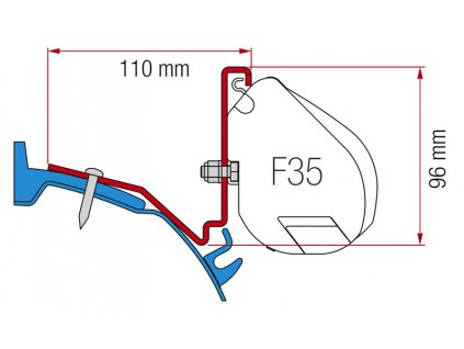 Fiamma Adaptér Ford Custom Capland/Capfun pro F35
