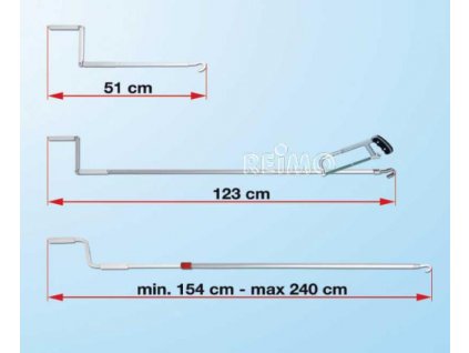 FIAMMA ruční klika 154-240cm