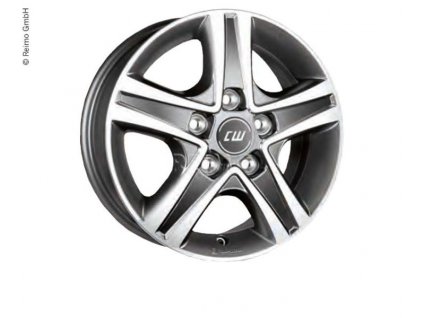 Slitinové kolo Borbet CWD Fiat Ducato Maxi, LK:130, 6,5 x 16" mystral anth.polished