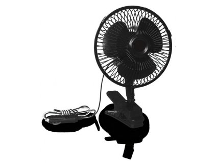 Ventilátor Carbest 12 V - oscilační s držákem na držák