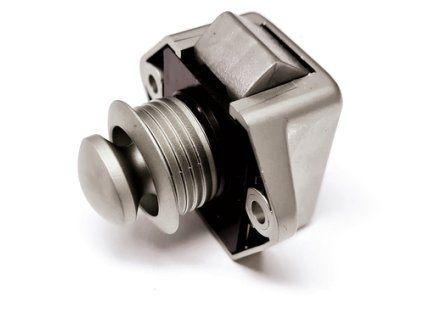 Nábytkový zámek Push Lock Mini - matná stříbrná