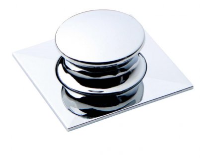 Čtvercový nábytkový úchyt Push Lock - 34 x 34 mm