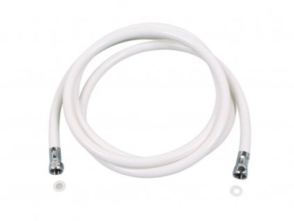 Sprchová hadice bílá - délka 2,0 m, připojení: 1/2" x 1/2"