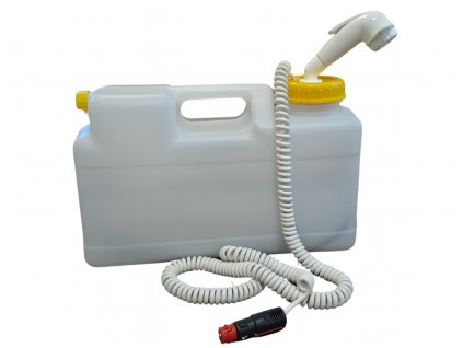 Kempingová sprcha s kanystrem 12l a čerpadlem na 12V