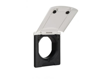 Servisní zásuvka s magnetem bílá 130x145mm, montážní dm 95mm