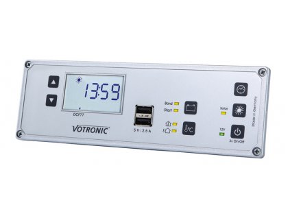 Solární počítač s kombinovaným panelem LCD