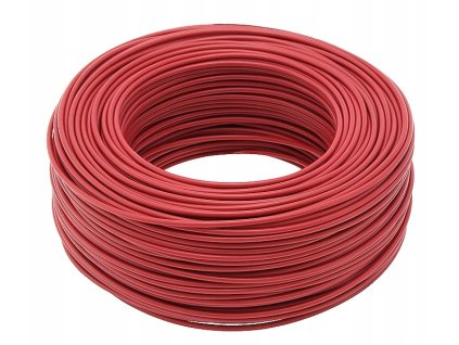 Kabel elektricky kabel LgY 1x 1 5mm cerveny 1m