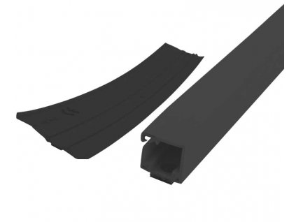 Kabelový kanál 12x7mm 20m role černá s oboustrannou lepicí páskou