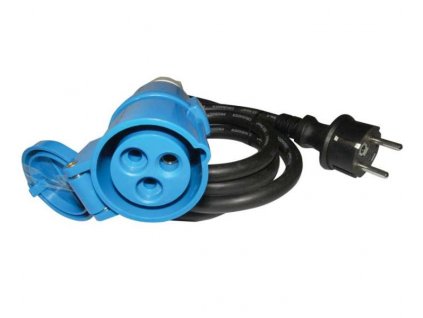 Připojovací adaptérový kabel Carbest CEE Schuko zástrčka/CEE spojka 3x2,5mm², délka 1,5 m