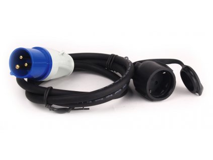 Připojovací adaptérový kabel Carbest CEE/Schuko 3x1,5mm², délka 0,4m