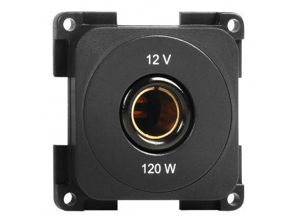 Standardní zásuvka 12V/120W/10A. Barva břidlicově šedá