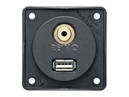 Vestavěná zásuvka USB/audio, antracitová volná